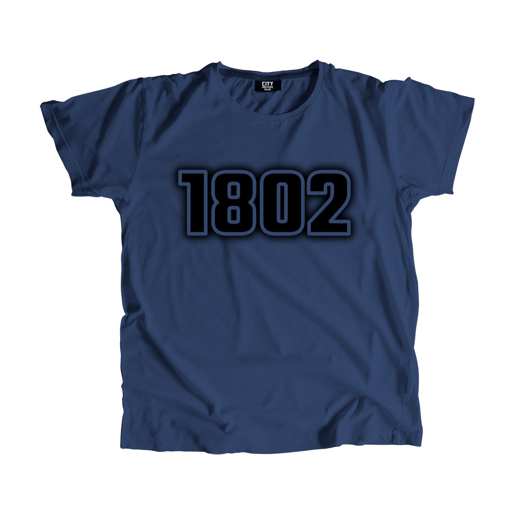1802 Year Men Unisex T-Shirt (Navy Blue)