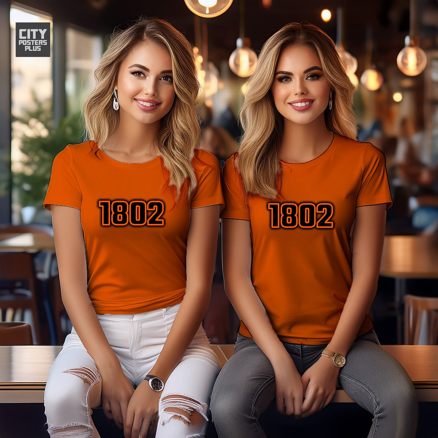1802 Year Women T-Shirt (Orange)