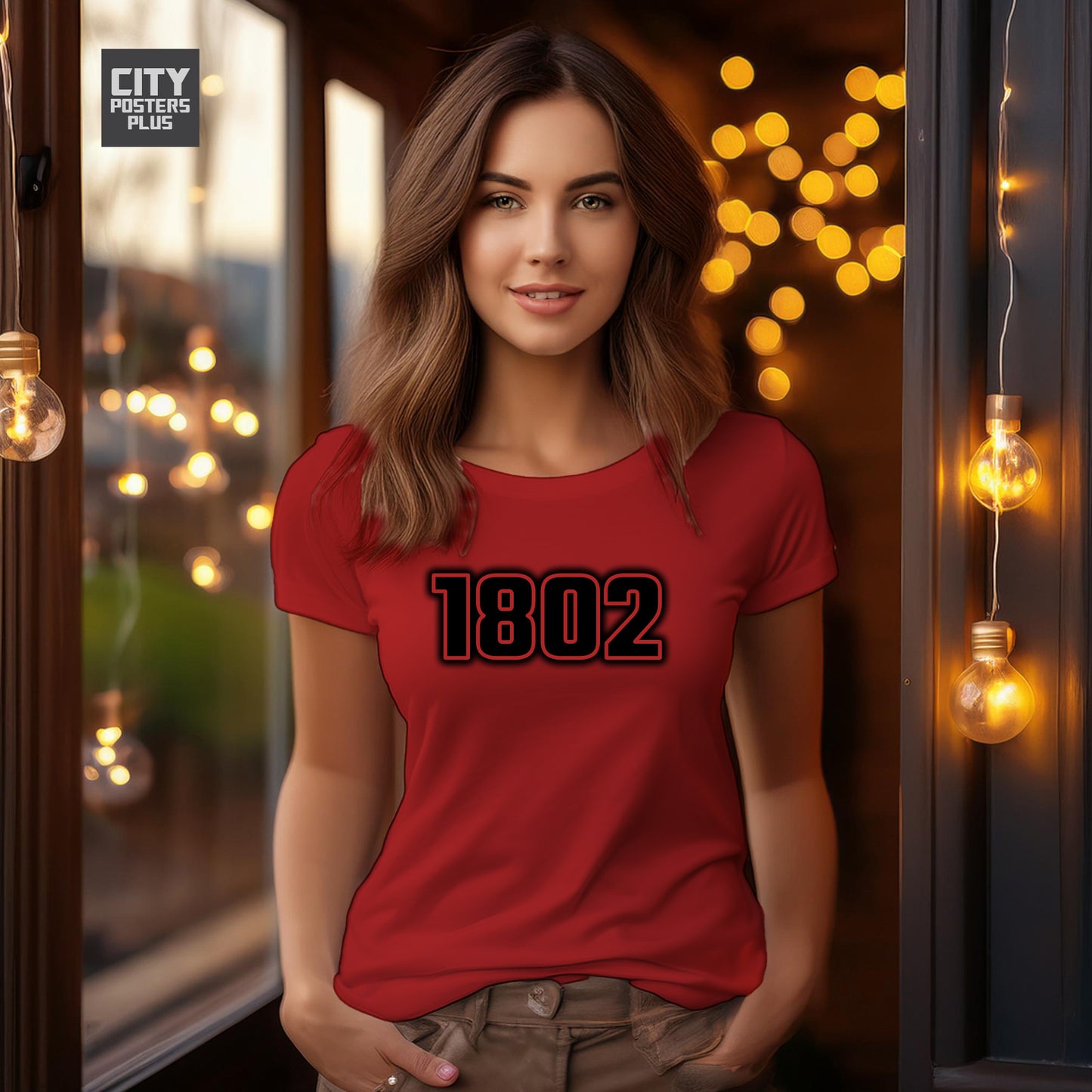 1802 Year Women T-Shirt (Red)