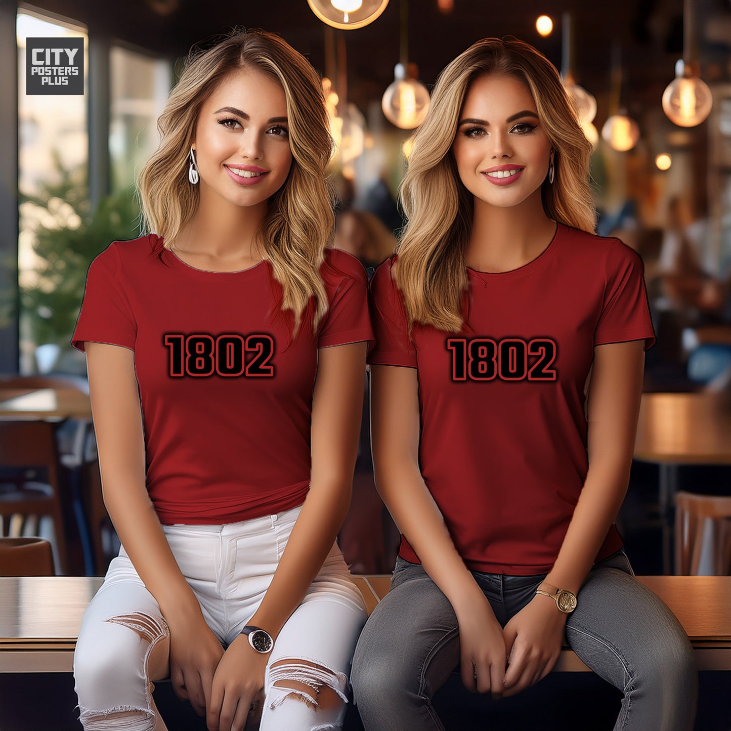 1802 Year Women T-Shirt (Red)