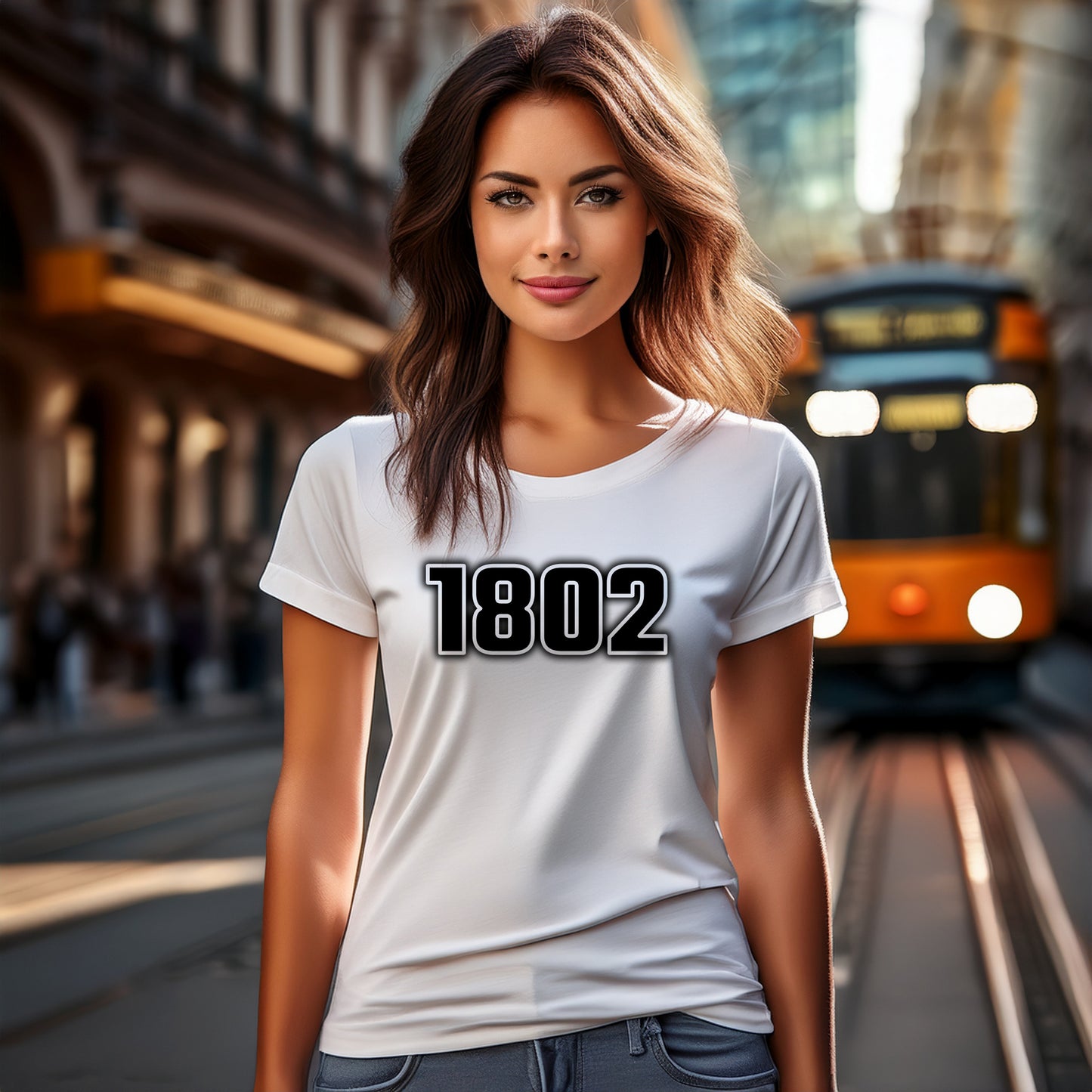 1802 Year Women T-Shirt (White)