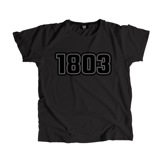 1803 Year Men Unisex T-Shirt (Black)