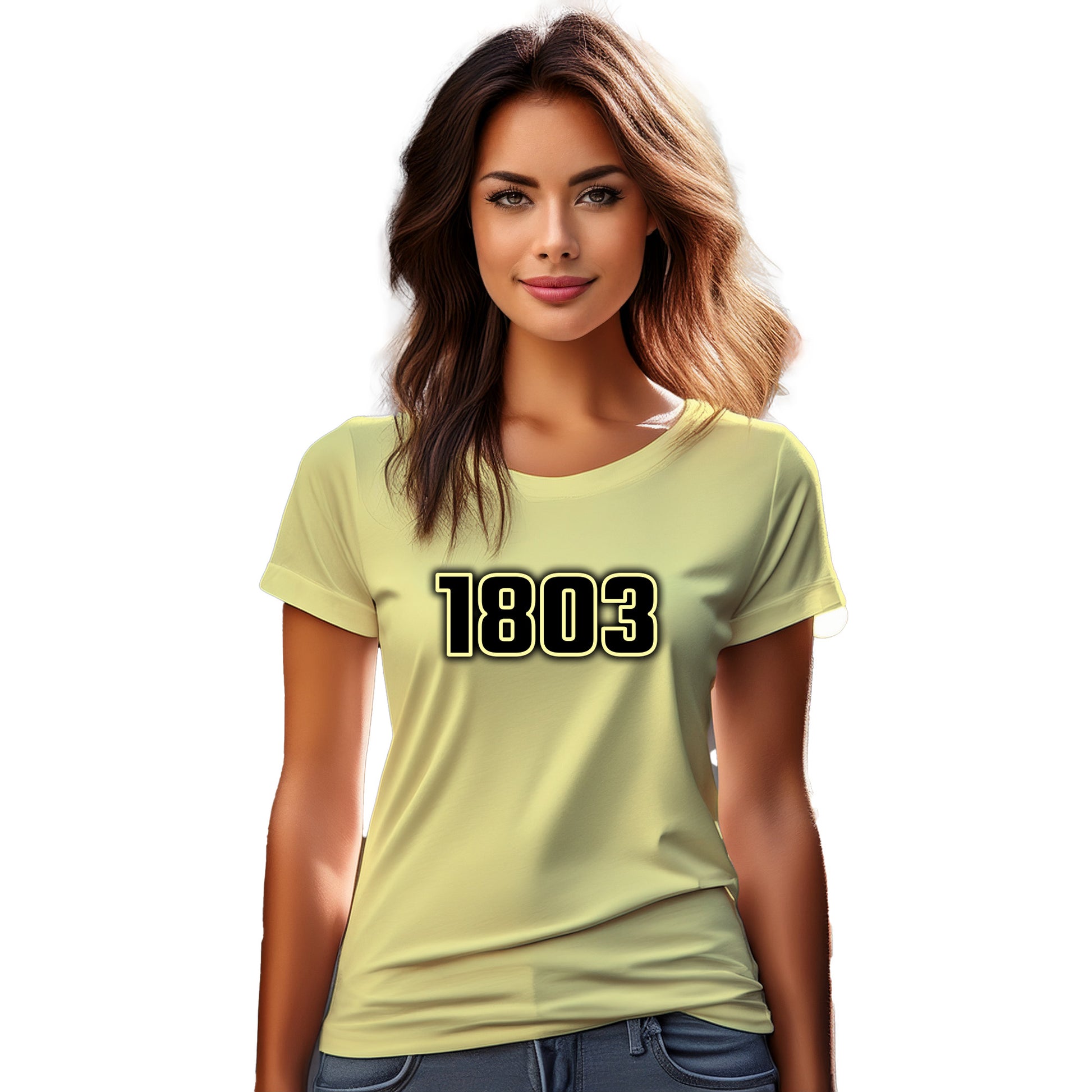 1803 Year Women T-Shirt (Butter Yellow)