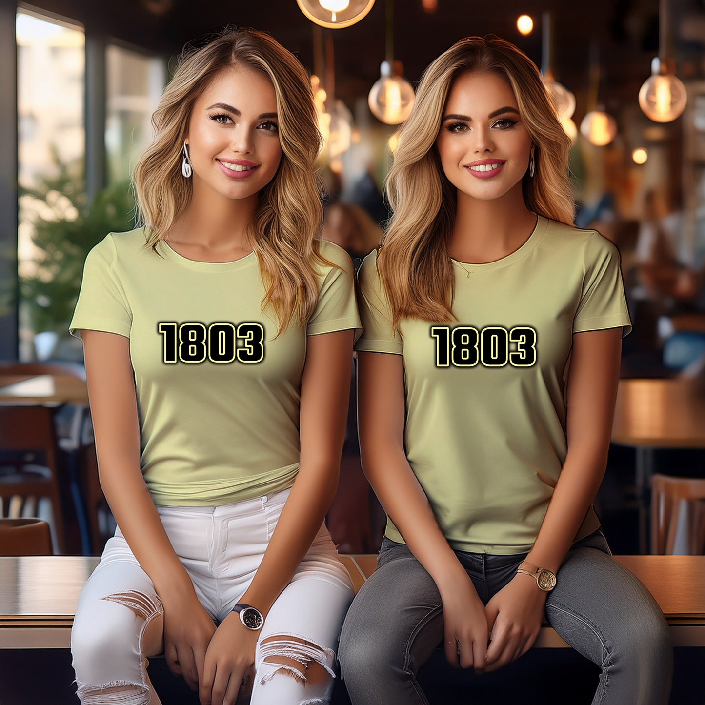 1803 Year Women T-Shirt (Butter Yellow)