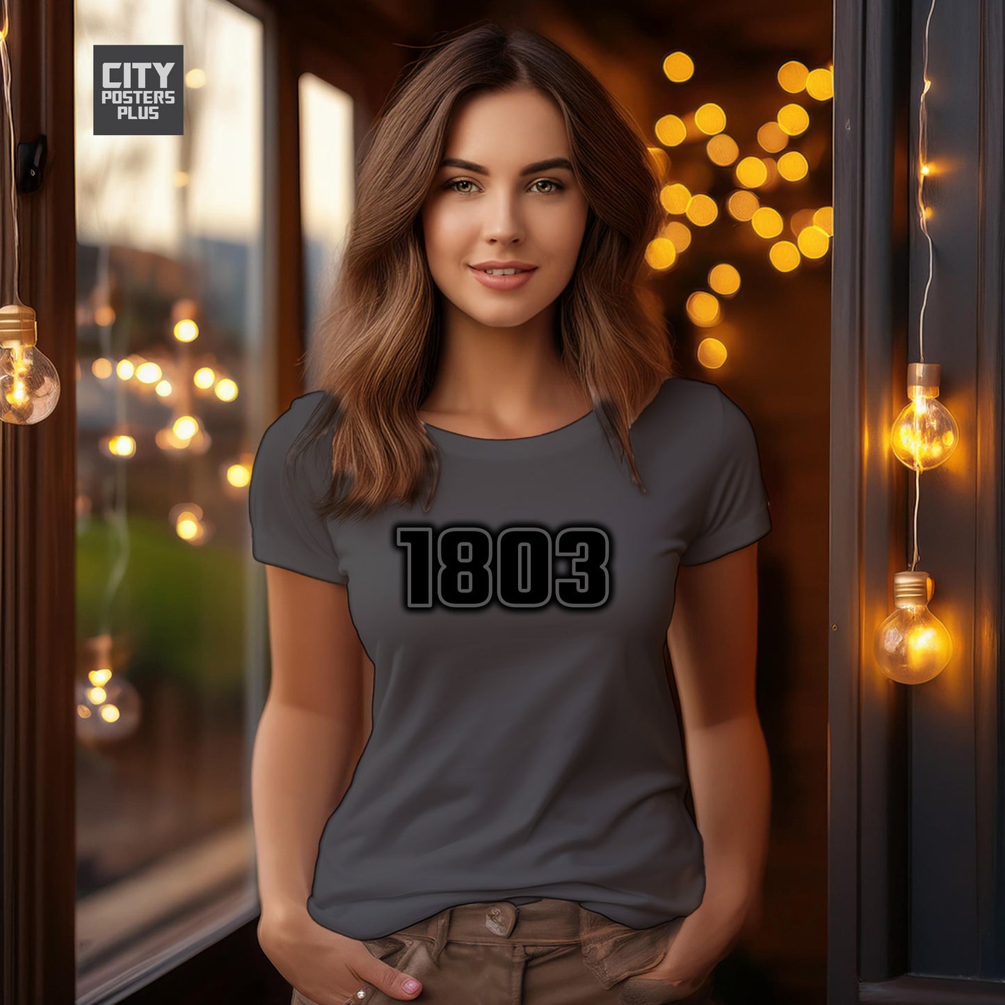 1803 Year Women T-Shirt (Charcoal Grey)