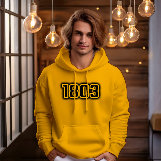 1803 Year Men Unisex Hoodie (Golden Yellow)