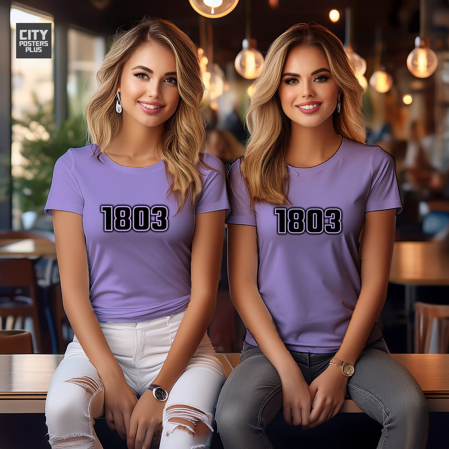 1803 Year Women T-Shirt (Iris Lavender)