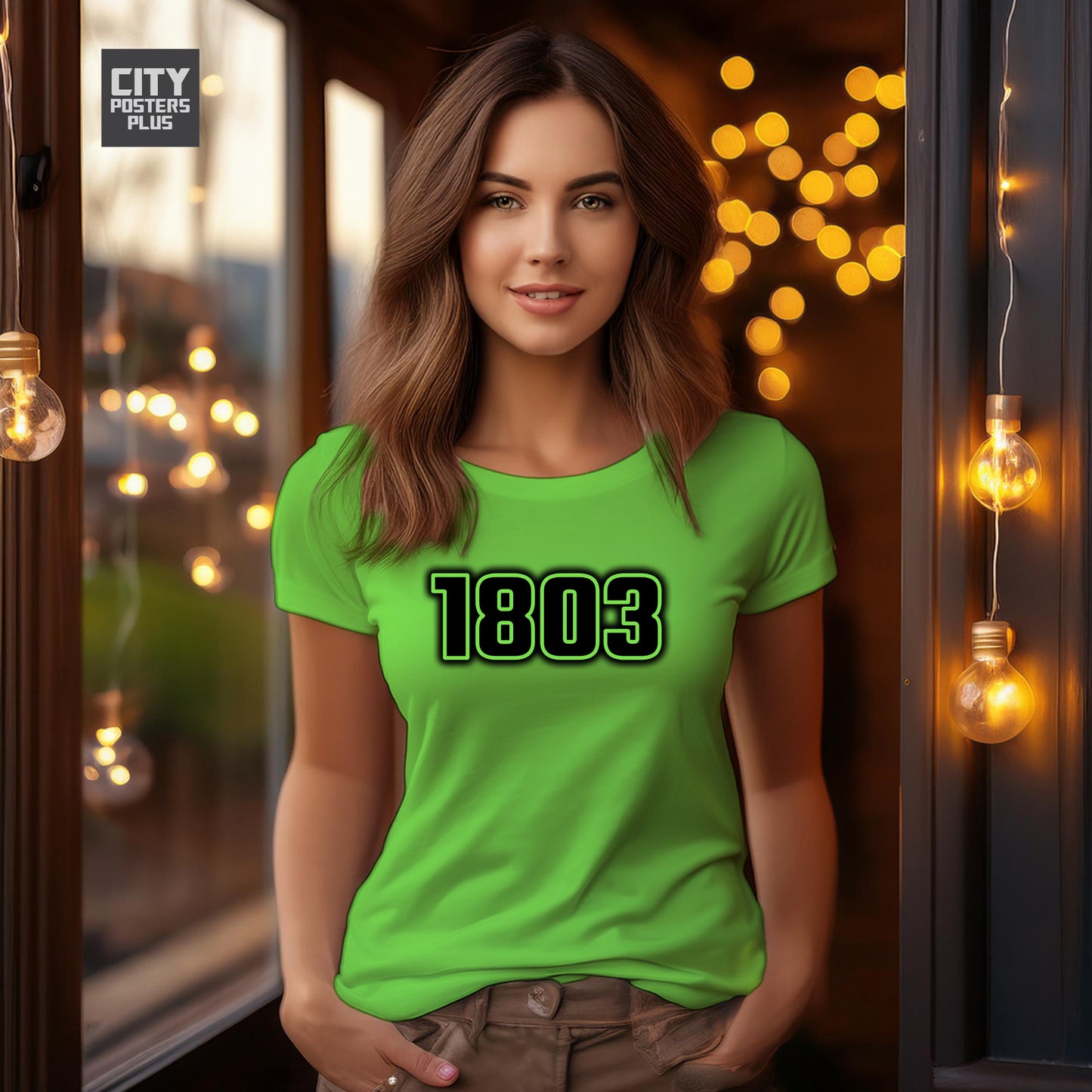 1803 Year Women T-Shirt (Liril Green)