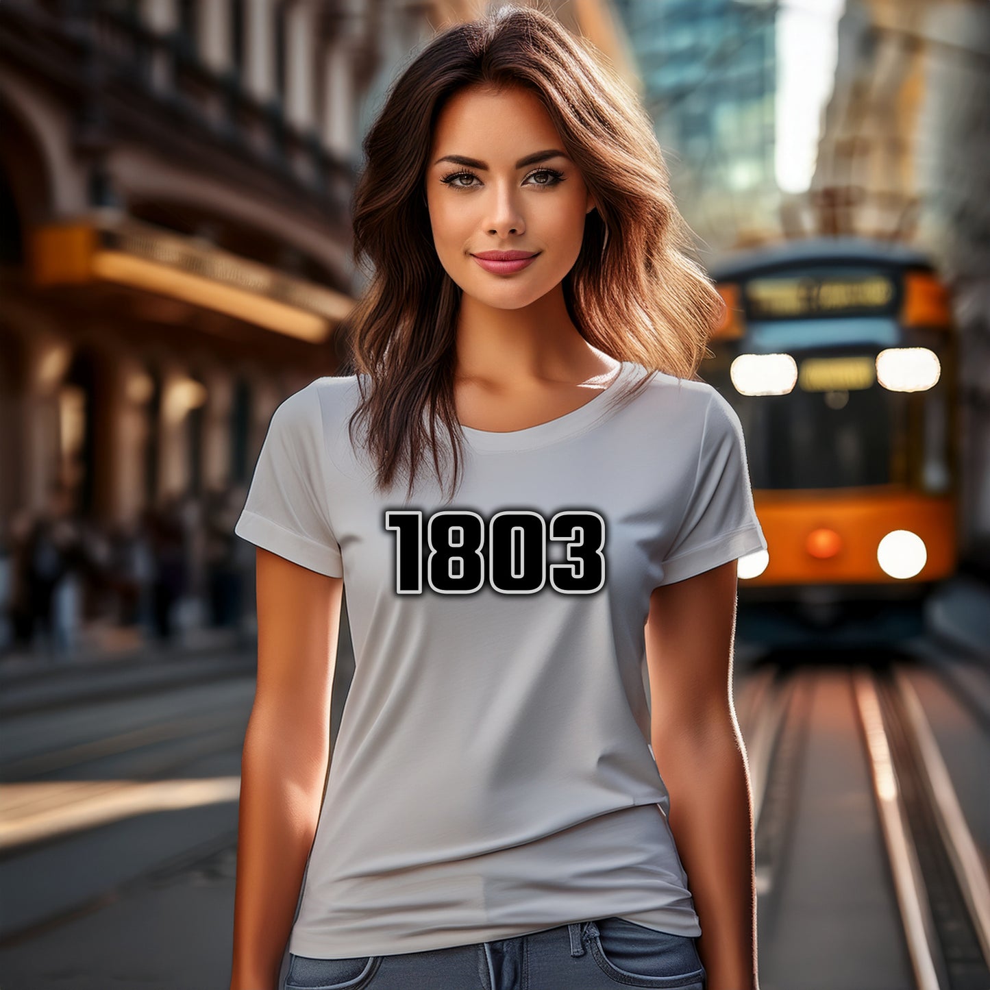 1803 Year Women T-Shirt (Melange Grey)