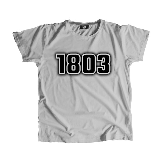 1803 Year Men Unisex T-Shirt (Melange Grey)