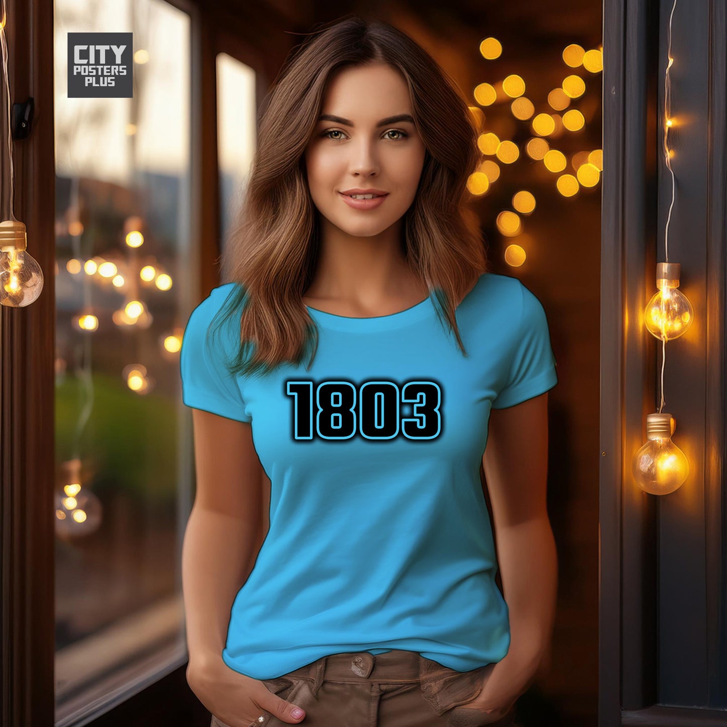 1803 Year Women T-Shirt (Sky Blue)