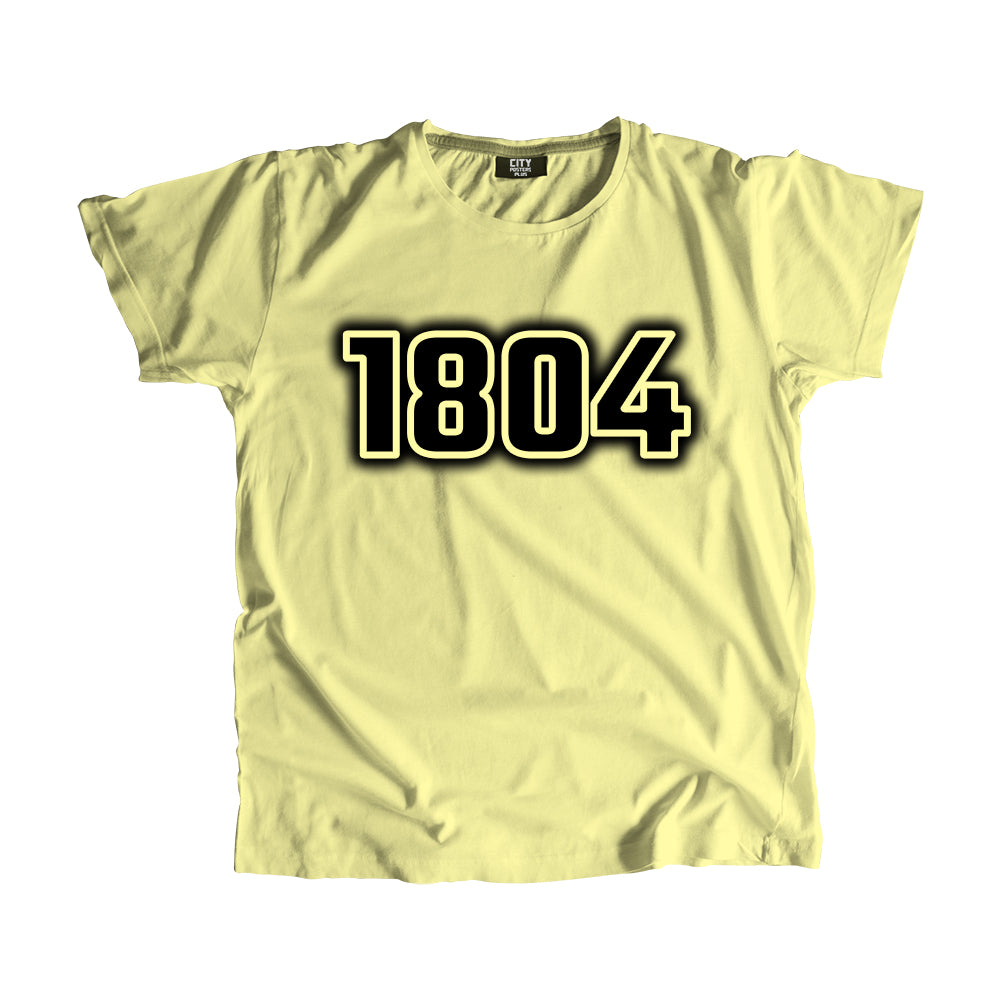 1804 Year Men Unisex T-Shirt (Butter Yellow)
