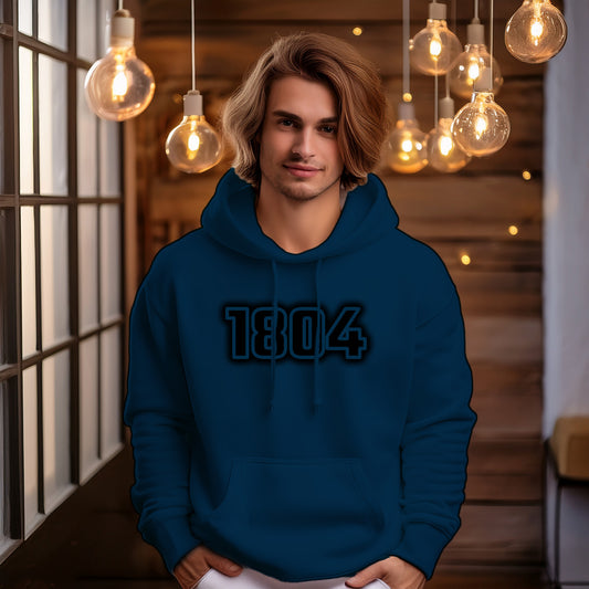 1804 Year Men Unisex Hoodie (Navy Blue)