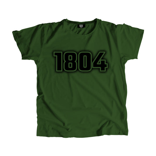 1804 Year Men Unisex T-Shirt (Olive Green)