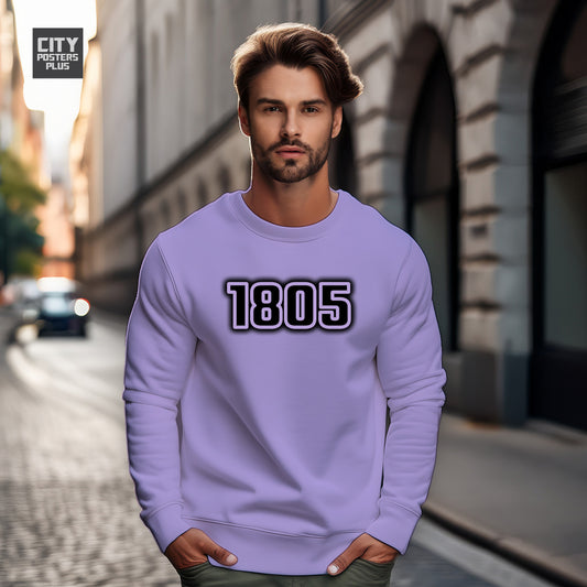 1805 Year Men Unisex Sweatshirt (Iris Lavender)