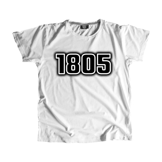 1805 Year Men Unisex T-Shirt (White)