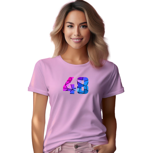 48 Number Women T-Shirt (Light Pink)