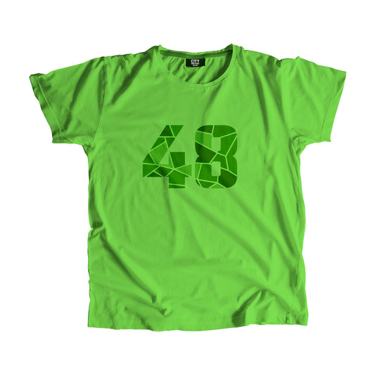 48 Number Men Unisex T-Shirt (Liril Green)