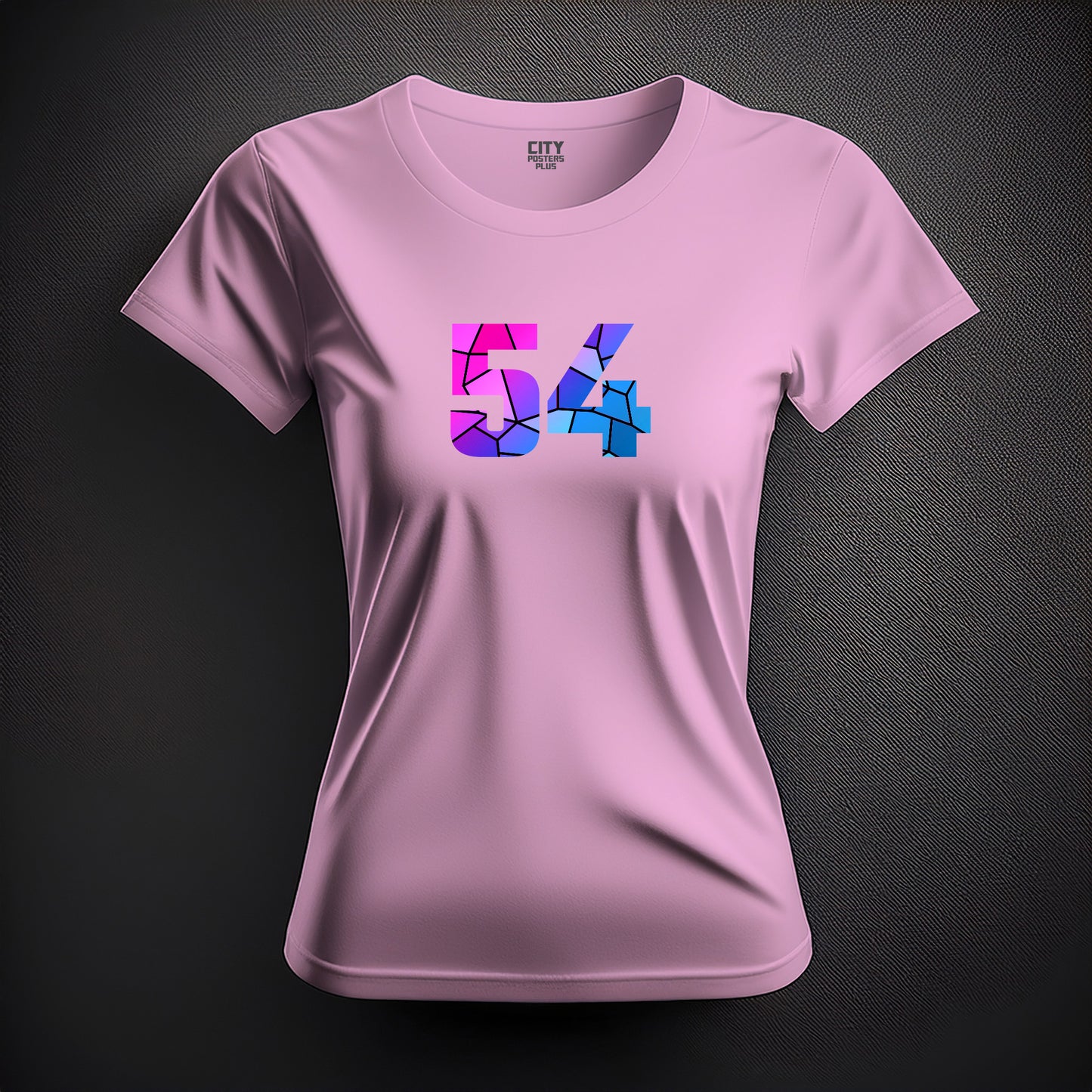 54 Number Women T-Shirt (Light Pink)