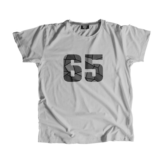 65 Number Men Unisex T-Shirt (Melange Grey)