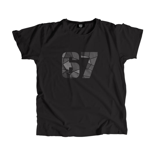 67 Number Men Unisex T-Shirt (Black)