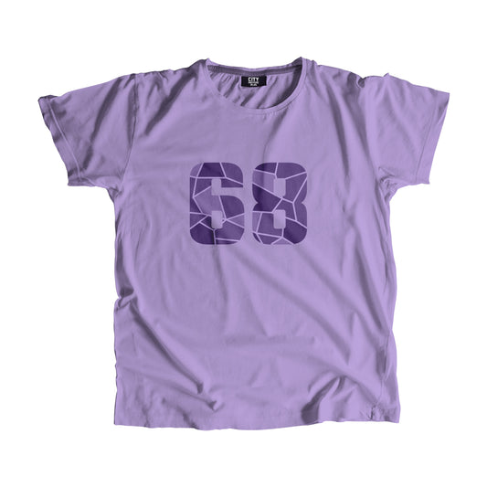 68 Number Men Unisex T-Shirt (Iris Lavender)