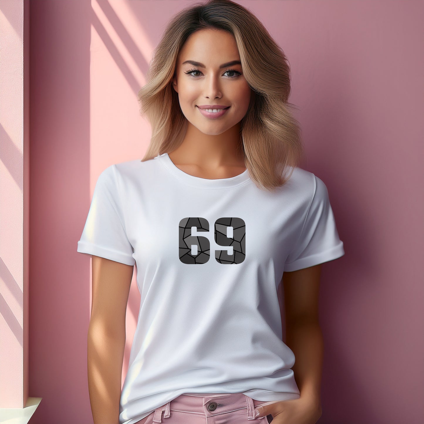 69 Number Women T-Shirt (White)