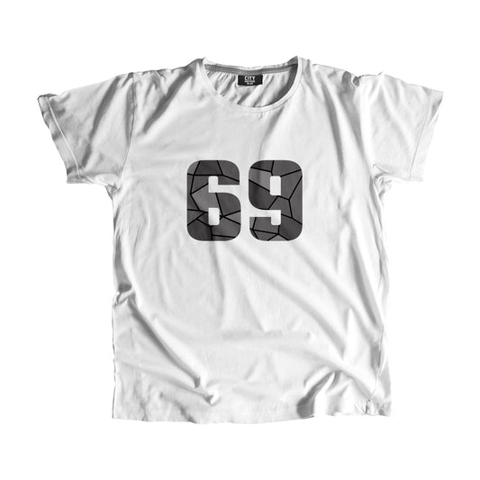 69 Number Men Unisex T-Shirt (White)