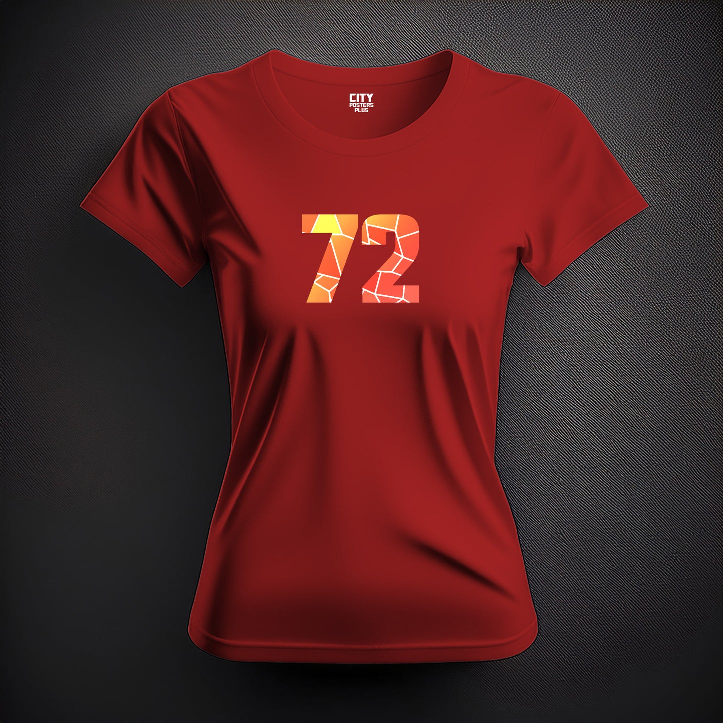 72 Number Women T-Shirt (Red)