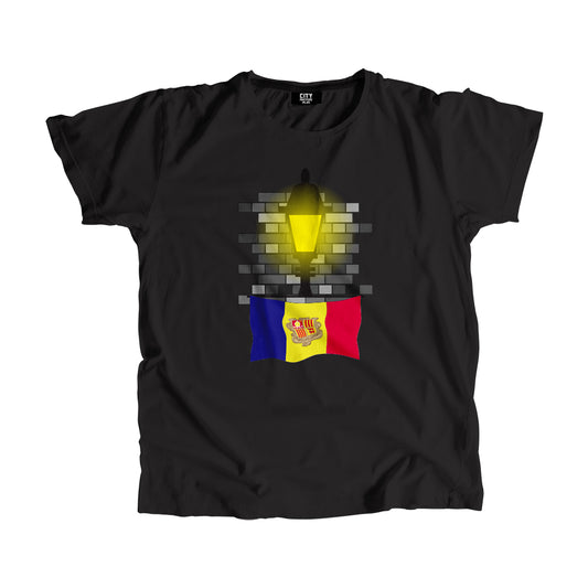 Andorra Street Lamp Bricks Unisex T-Shirt