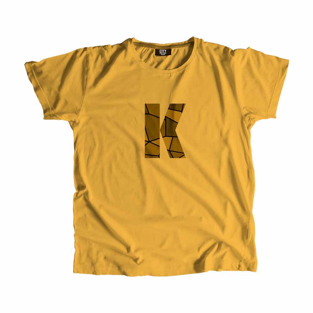 K Letter Men Unisex T-Shirt