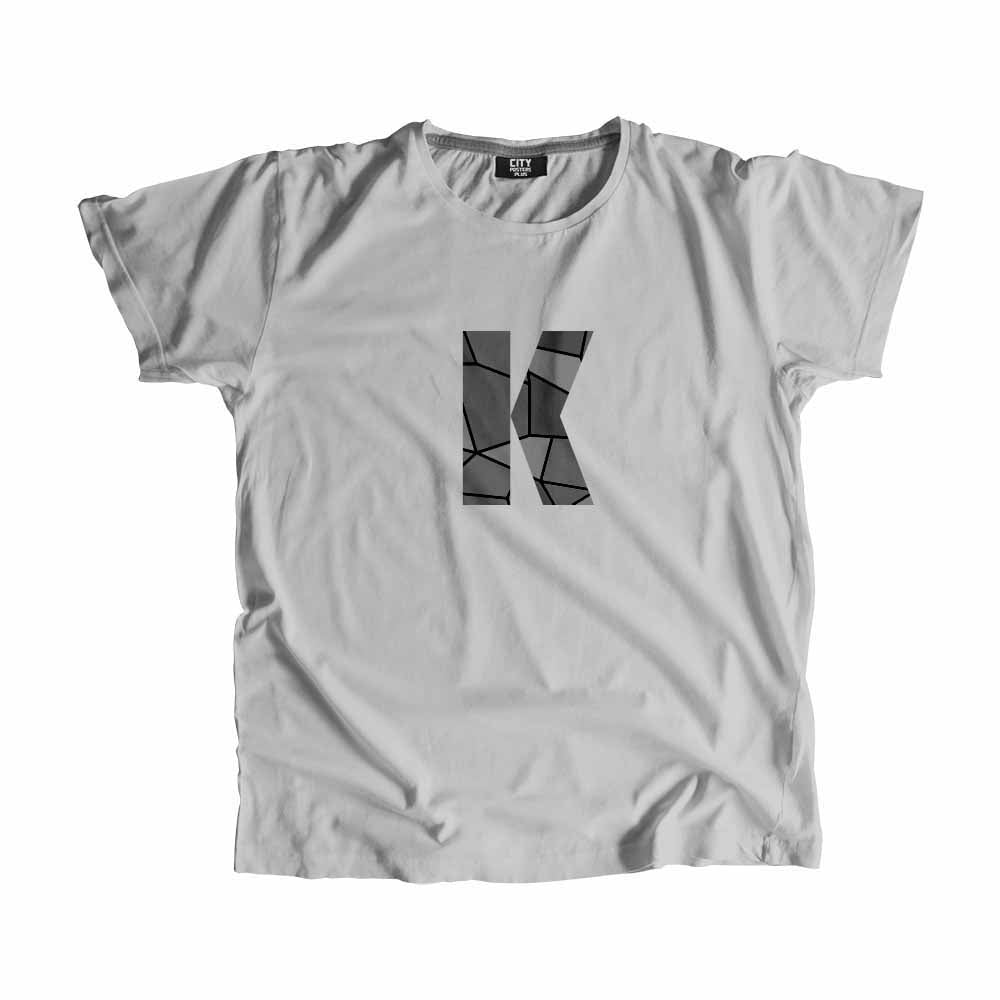 K Letter Men Unisex T-Shirt