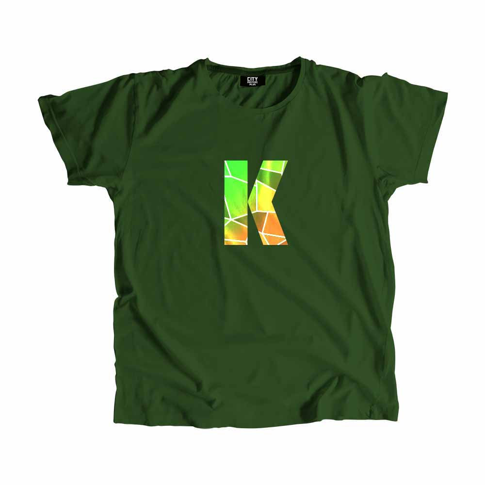 K Letter Men Unisex T-Shirt