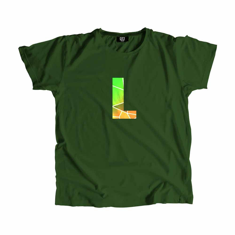 L Letter Men Unisex T-Shirt
