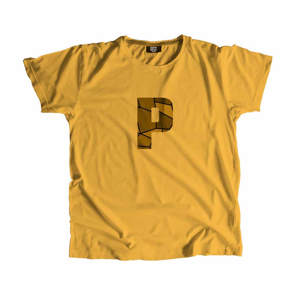 P Letter Men Unisex T-Shirt
