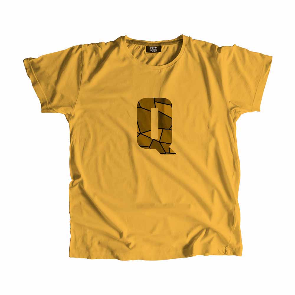 Q Letter Men Unisex T-Shirt
