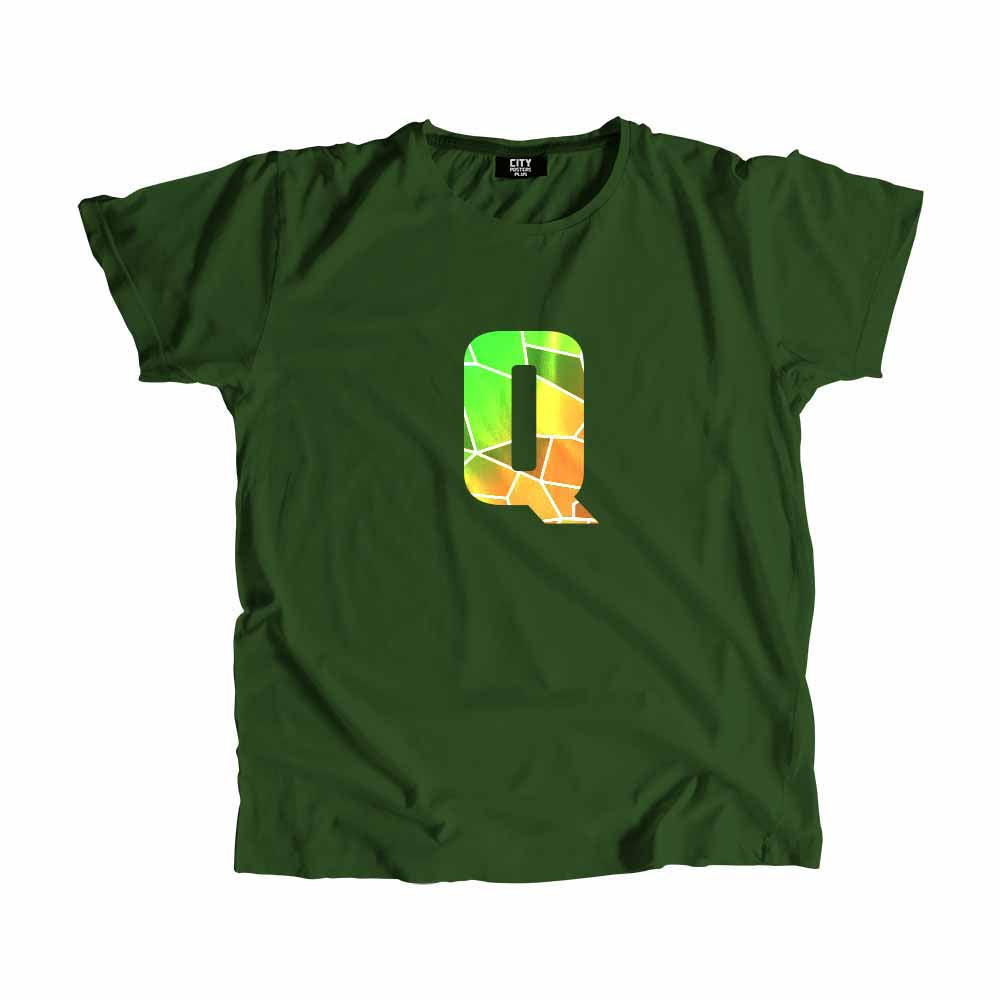 Q Letter Men Unisex T-Shirt