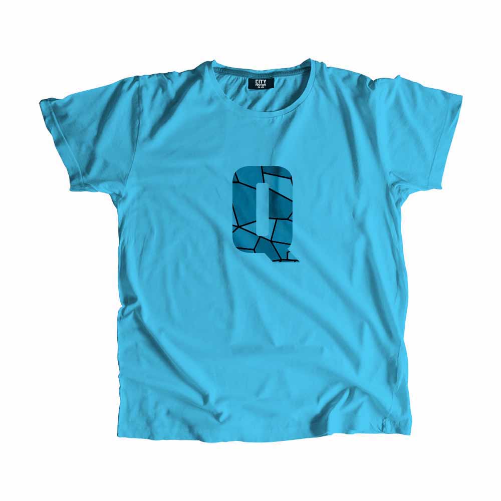 Q Letter Men Unisex T-Shirt