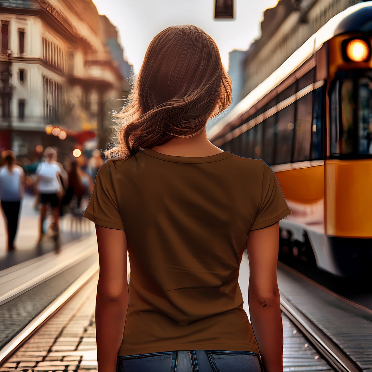 1800 Year Women T-Shirt (Brown)