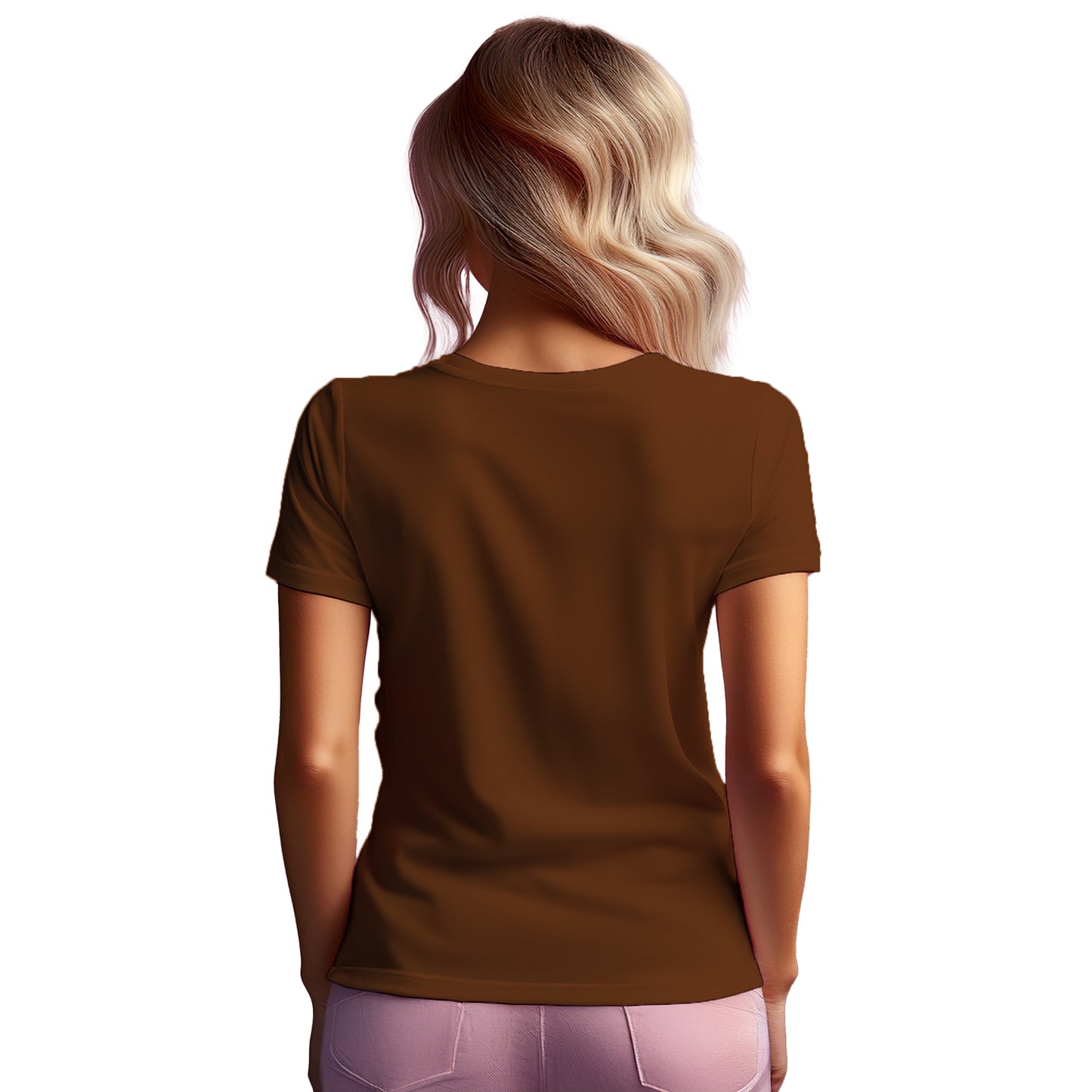 50 Number Women T-Shirt (Brown)