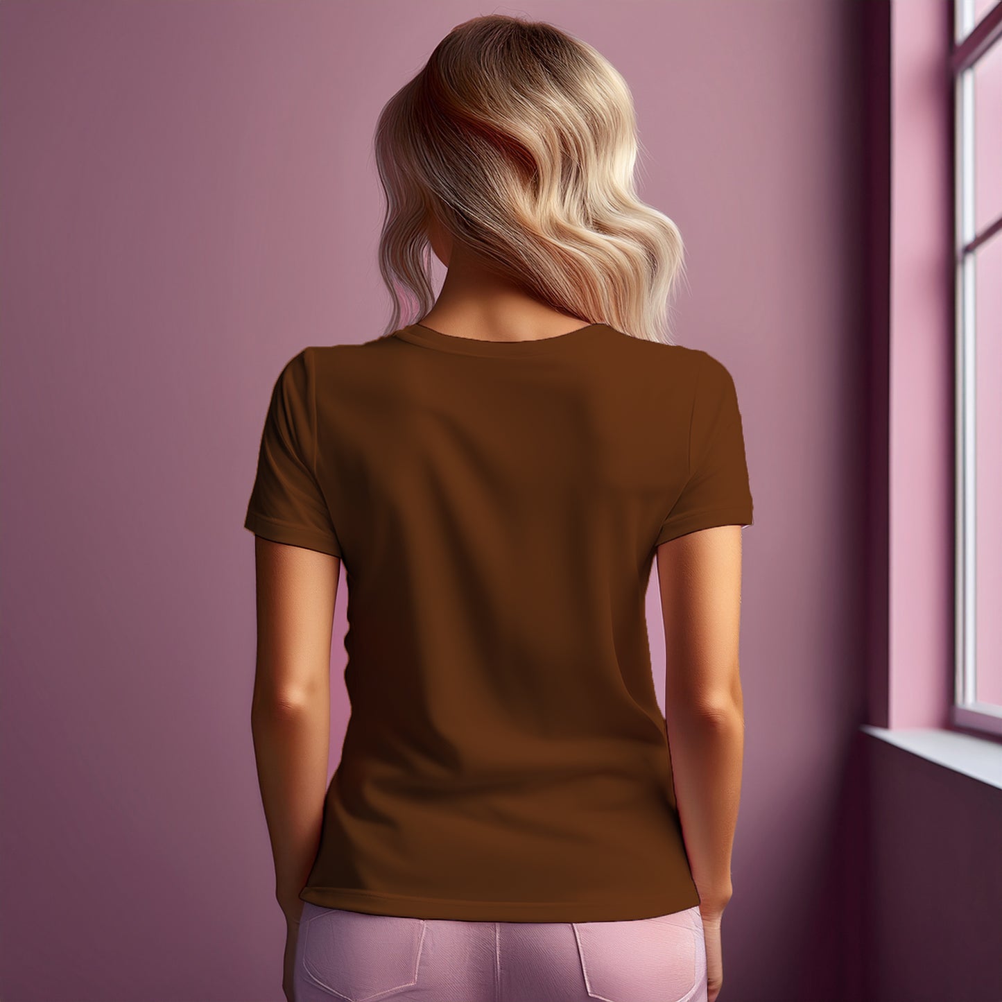 69 Number Women T-Shirt (Brown)