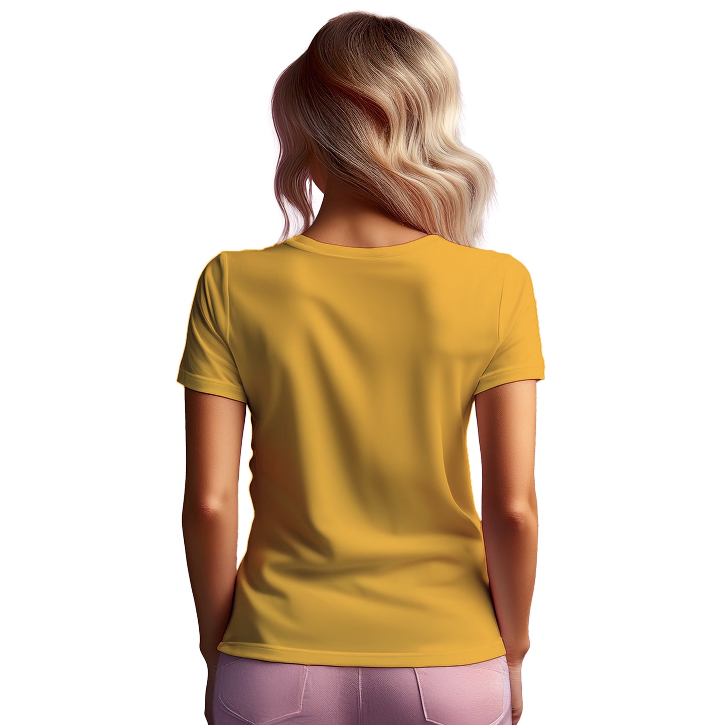 70 Number Women T-Shirt (Golden Yellow)