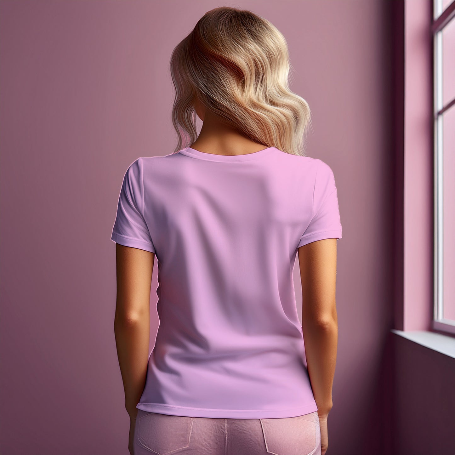 49 Number Women T-Shirt (Light Pink)