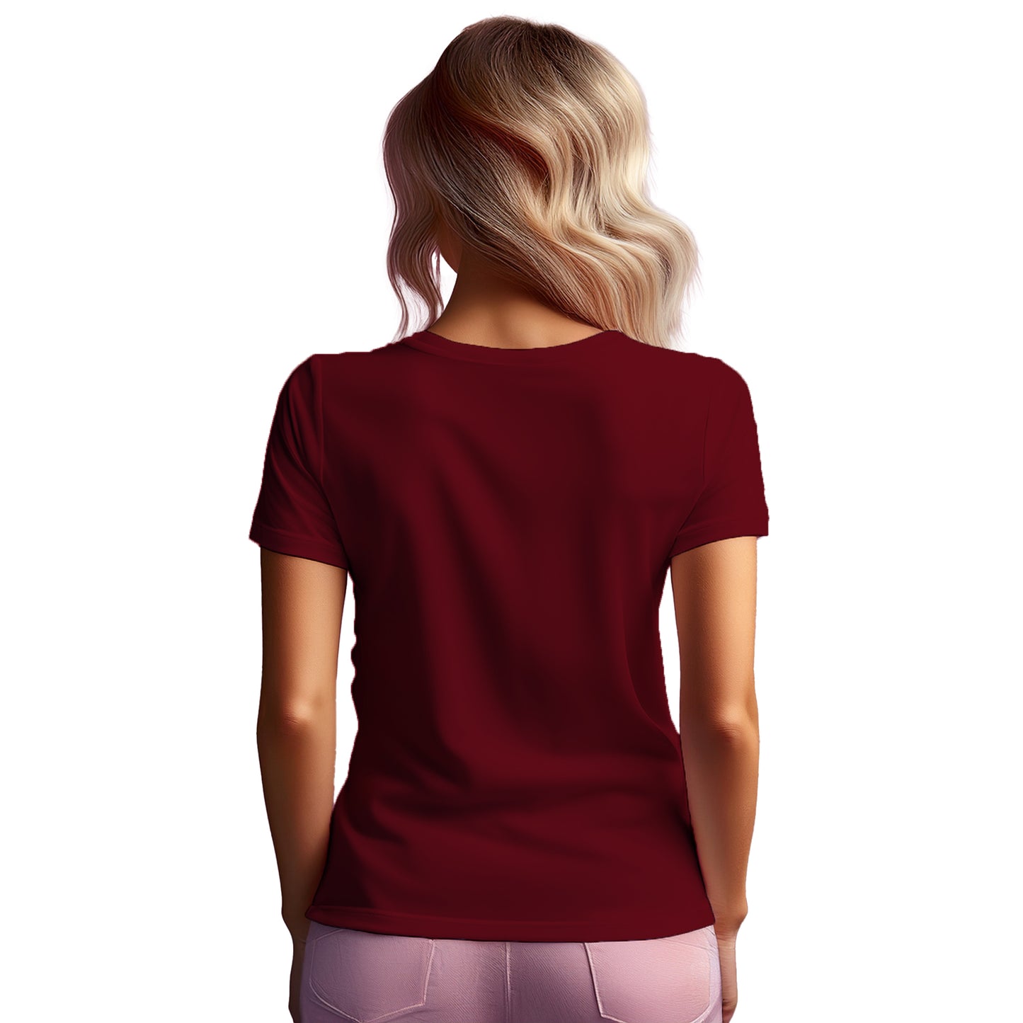 61 Number Women T-Shirt (Maroon)