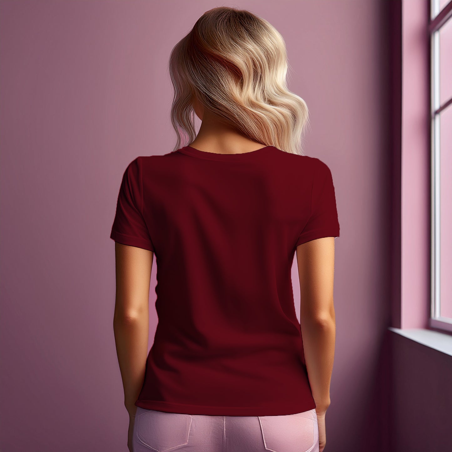 64 Number Women T-Shirt (Maroon)