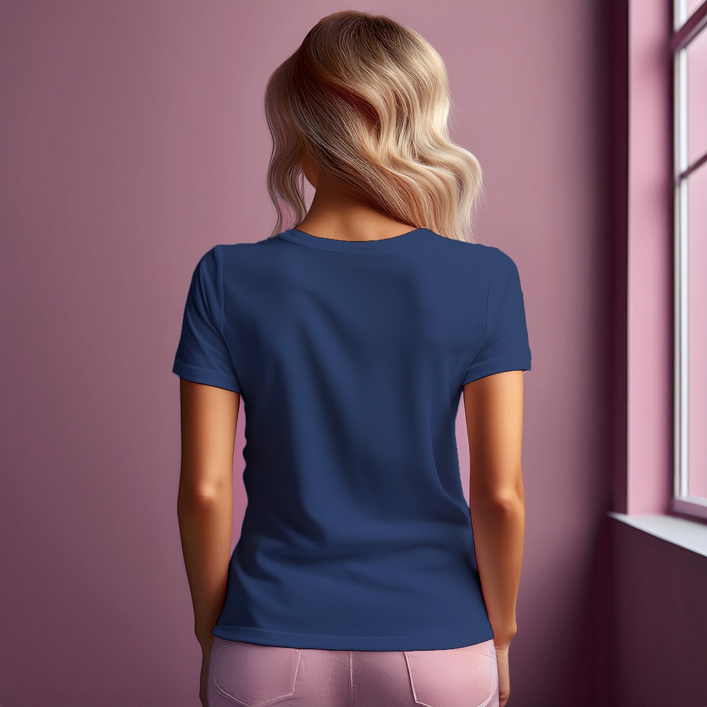 67 Number Women T-Shirt (Navy Blue)