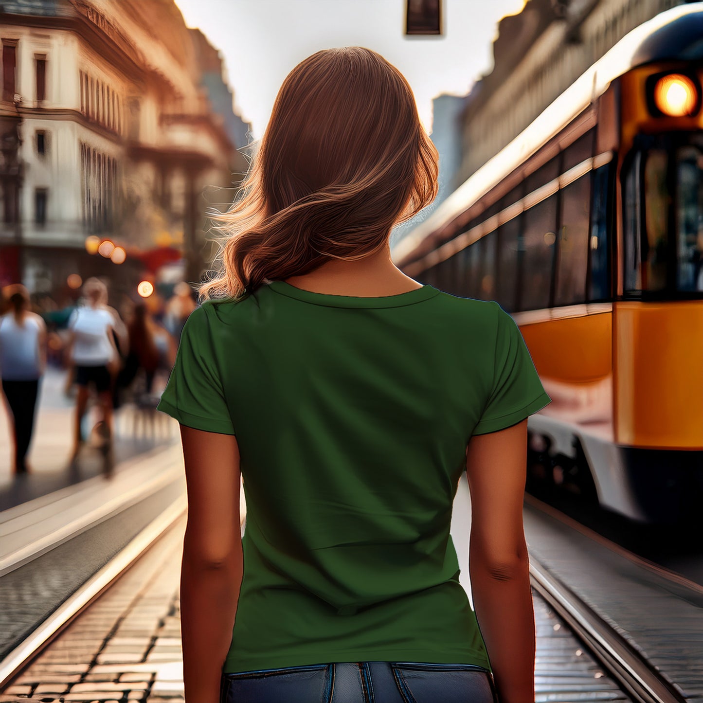 1801 Year Women T-Shirt (Olive Green)