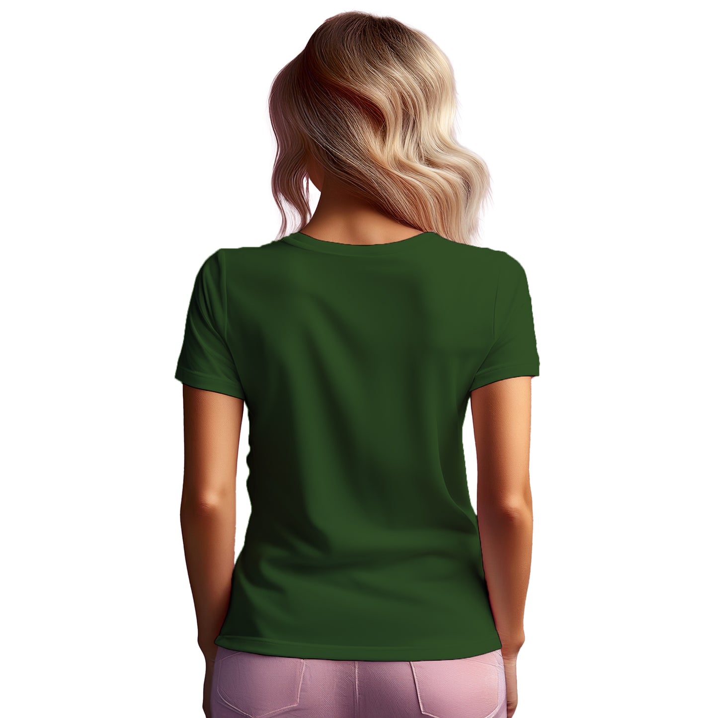 65 Number Women T-Shirt (Olive Green)