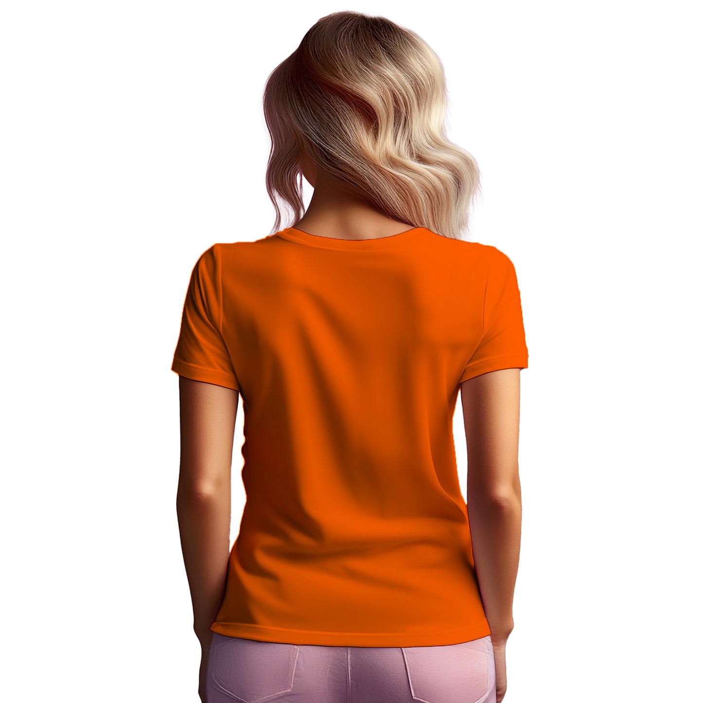 01 Number Women T-Shirt (Orange)