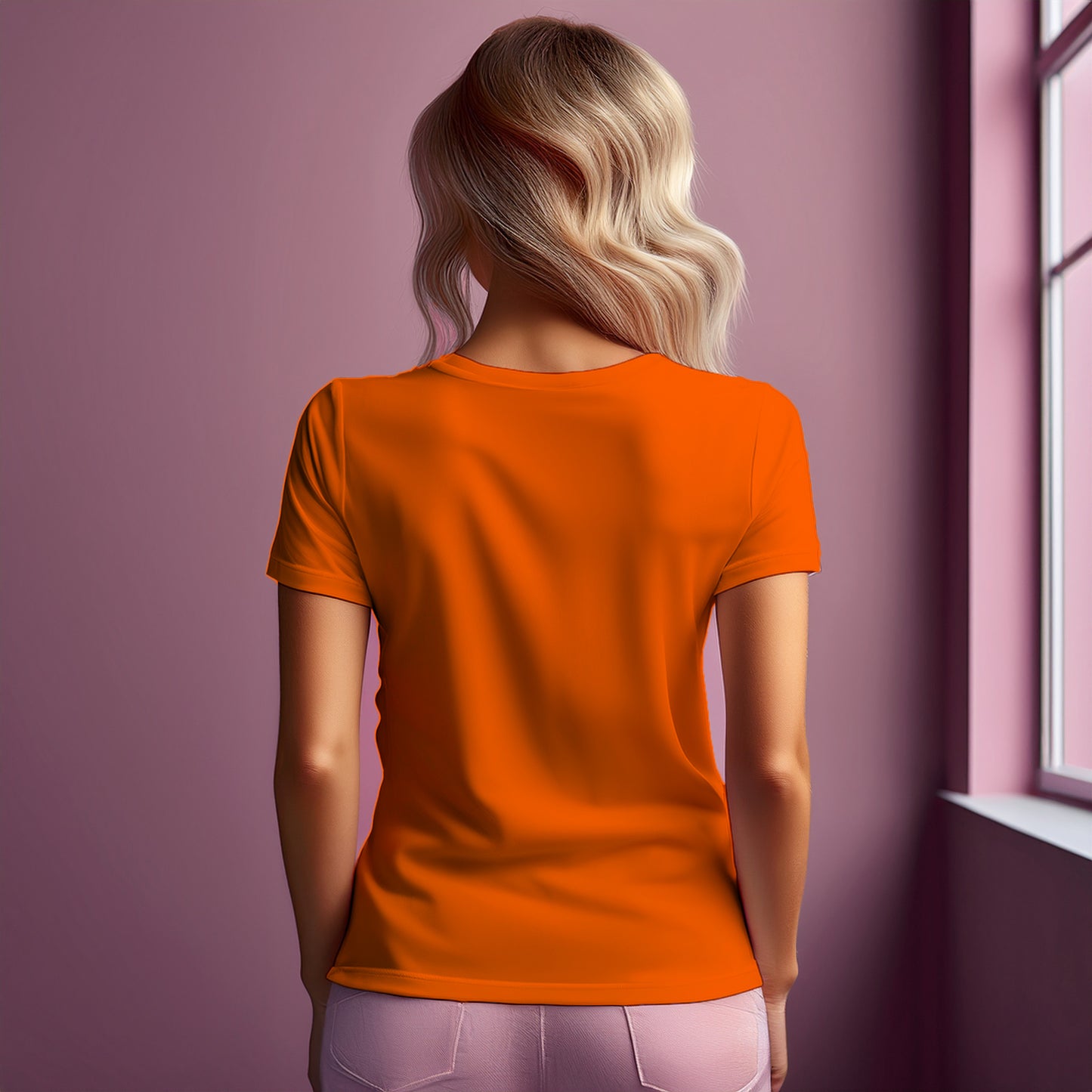 17 Number Women T-Shirt (Orange)